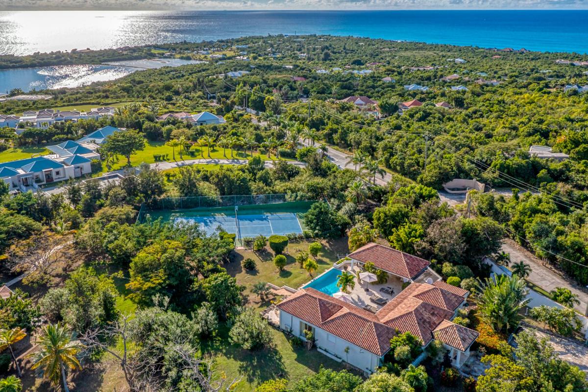St Martin luxury Villa - Aerial view